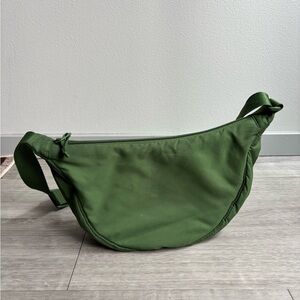 Uniqlo Green Crescent Crossbody Bag